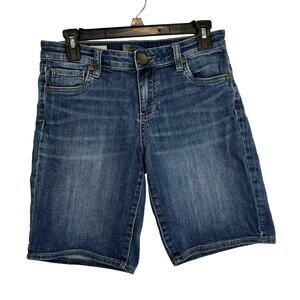 Kut From The Kloth Jean Shorts Size 2 Catherine Boyfriend Distressed Bermuda